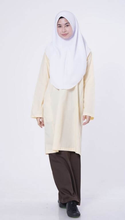 Baju Kurung Beige - Kedai Ansara